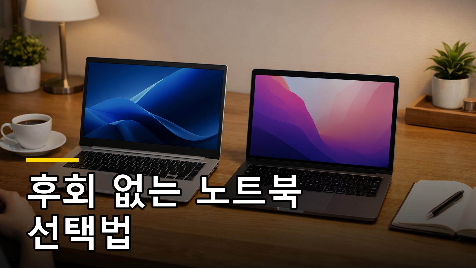 업무용 노트북 추천을 위한 윈도우 노트북과 맥북 비교 이미지