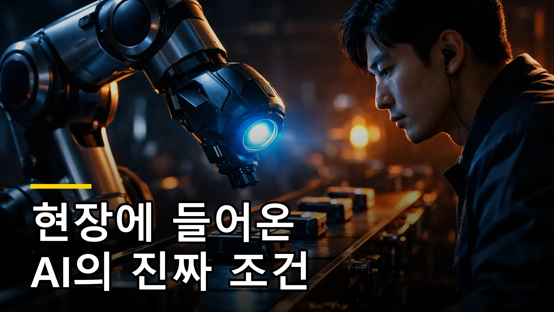 피지컬 AI가 적용된 공장 현장 자동화 로봇 이미지